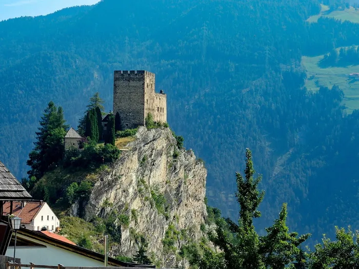 城堡，建筑，burgruine，中世纪，砖石，墙，建筑，建筑外观