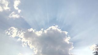 太阳，阳光，云，夏天，明亮，晴朗，天空，阳光