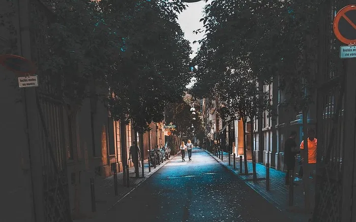 巴塞罗那，西班牙，城市，五颜六色，天空，风景，秋天，秋天