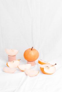 苹果，水果，食物，最小，苹果，果核，茎，静物