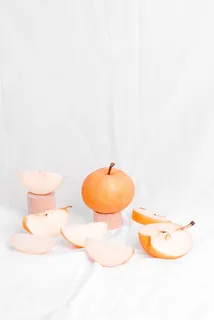 苹果，水果，食物，最小，苹果，果核，茎，静物