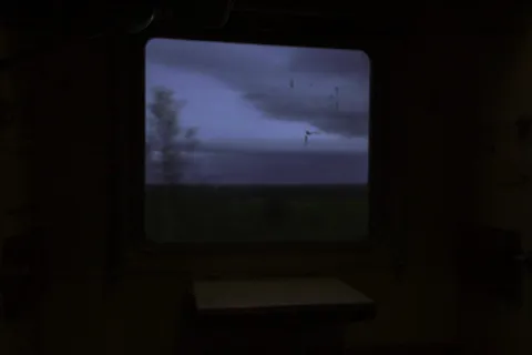 室内，没有人，天空，云天，剪影，夜晚，窗户，艺术文化和娱乐