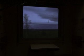 室内，没有人，天空，云天，剪影，夜晚，窗户，艺术文化和娱乐