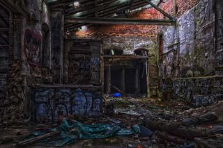 失落的地方，工厂，照片，大厅，气氛，废弃，建筑，腐烂