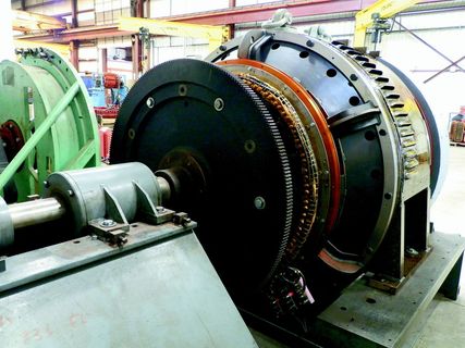 摄影、黑色、灰色、工业、机器、铁路发电机、试验台、发电机测试