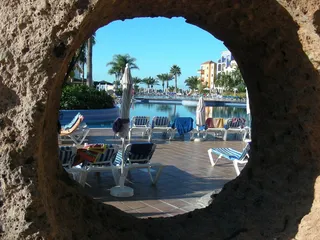 假日, 酒店, 游泳池, 太阳, 复杂, 假日, 酒店, 酒店大楼, 拱门