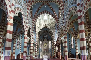 哥伦比亚、波哥大、教堂、努埃斯特拉·塞尼奥拉·德尔·卡门、室内、旅游、城市、建筑