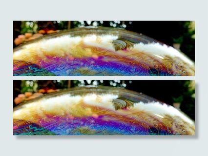 肥皂泡、彩色、彩色、彩虹色、反射、昆特邦特、特写、水