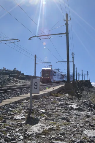 gornegrat，gornegrat bahn，瑞士，工程，夏季，山地，齿轮铁路，齿轮齿条