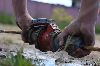 阀杆，连接器，电缆连接器，插座，一人，人手，工作，手