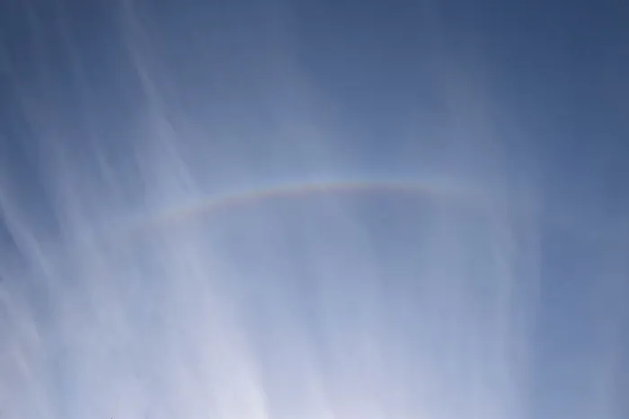 彩虹，太阳弓，云朵，云景，天景，自然，云朵，天气