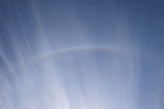 彩虹，太阳弓，云朵，云景，天景，自然，云朵，天气