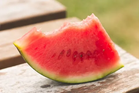 夏天，野餐，绿色，美味，红色，水果，甜瓜，西瓜