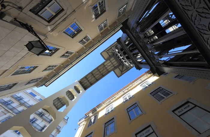 葡萄牙, 里斯本, 行人, 电梯, elevador de santa justa, 1902, 电梯, 建筑