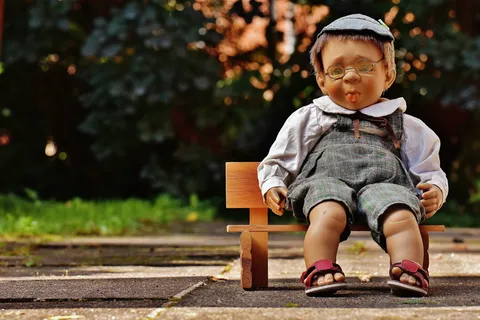 娃娃，厚颜无耻，伸出，舌头，男孩，伸出舌头，玩具，孩子