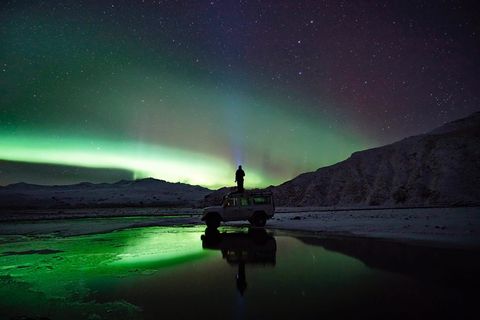 绿色,北极光,人,人,轮廓,自然,星星,星座 绿色,北极光,人,人,轮廓,自然,星星,星座
