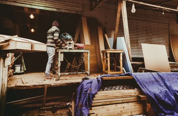 成人、建筑、建筑、木匠、木工、家具、研磨机、团队