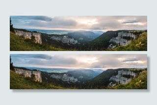 灰色，岩石形成山脉，克鲁斯杜凡，全景，早晨，利希茨皮尔，名胜，心情