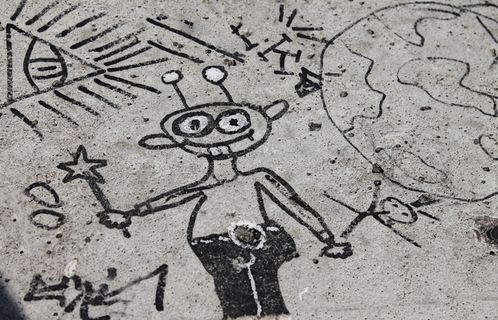 灰色、人行道、绘画、男性、艺术、创意、人物、图像绘画