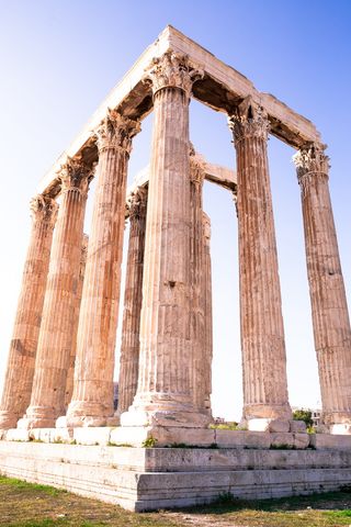 希腊、雅典、奥林匹亚宙斯神庙、神庙、宙斯神庙，历史、过去