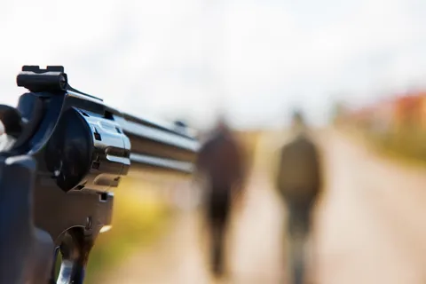 枪，尖头，强盗，武器，暴徒，杀人犯，杀人犯，杀人犯