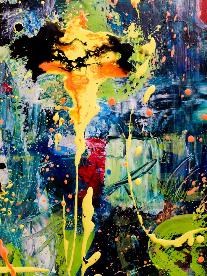 彩色墙画，抽象，艺术，背景，结构，表现，现代，抽象艺术
