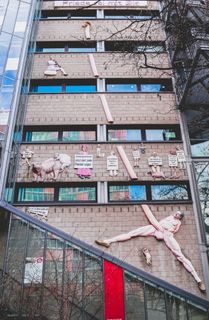 德国，柏林，城市景观，建筑，建筑，结构，最小，透视