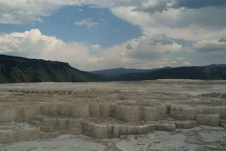 黄石公园，温泉，风景，自然，国家公园，天空，云天