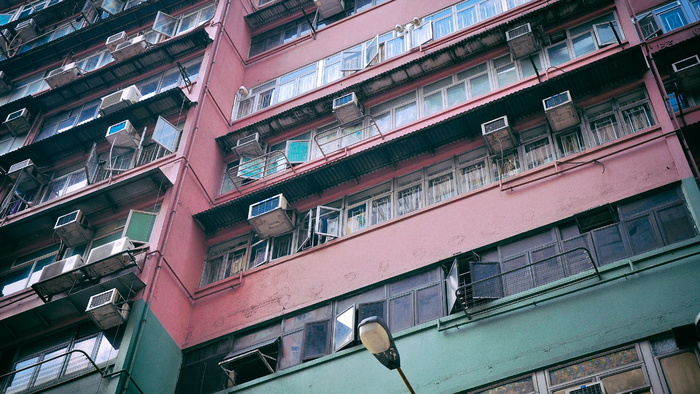 城市，城镇，建筑，高层，城市，公寓楼，窗户，家居装饰