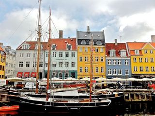 尼哈文，哥本哈根，丹麦，运河，水，旅游，风景，首都