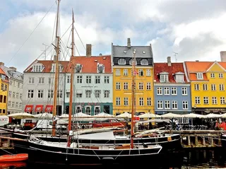 尼哈文，哥本哈根，丹麦，运河，水，旅游，风景，首都