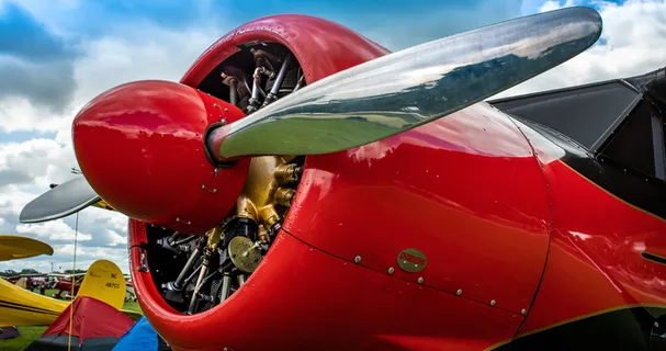 复古，飞机，螺旋桨，航空，旧，飞机，古董，经典