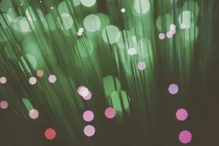 光纤、图案、抽象、无人、绿色、技术、照明、特写