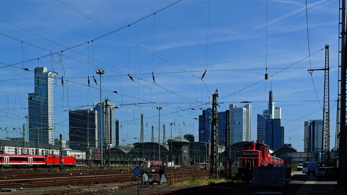 乘火车, 火车站, 平台, bahnsteigkante, 铁路交通, 银行, 德国, 欧洲