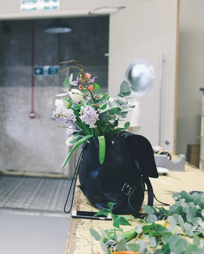 仍然，项目，东西，鲜花，植物，叶子，袋子，小工具