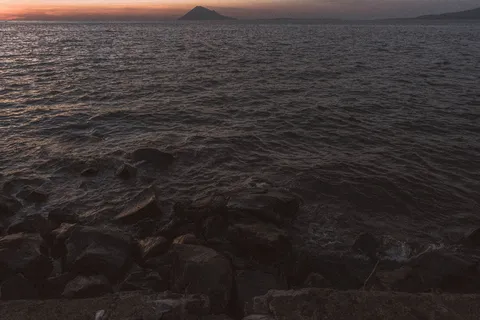 海滩海，tumblr，美学，grunge，复古，Tumbl海，日落