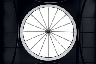 圆形白色和灰色车轮图示