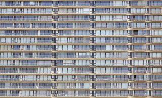 清晰的高层建筑, 正面, 奥斯坦德, 预制件, 架构, 摩天楼, 城市, Mietskaserne