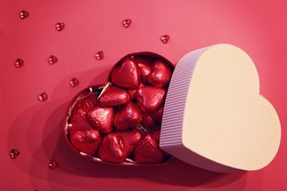 心形白盒内的红心