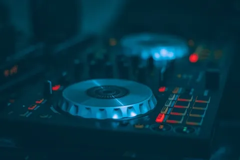 Dj控制器的微光摄影