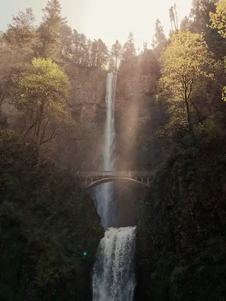 自然，天气，户外，水，河流，瀑布，雾，瀑布