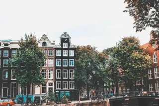 阿姆斯特丹，荷兰，城市，荷兰，河，桥，船，运河