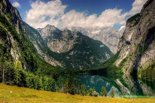 上湖，贝赫特斯加登，科尼格西，景观，立体，山体，自然，巴伐利亚州