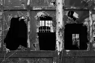 窗口, 光盘, 窗格, 碎片, 废墟, hauswand, 离开, 衰变