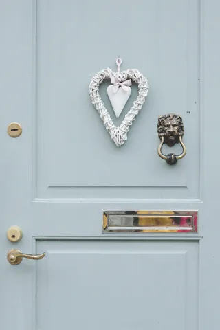 门，蓝色，装饰，街道，斯堪的纳维亚，元素，装饰，入口