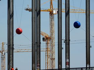 起重机, Baukran, 网站, 技术, 天空, 建设工作, 起重机吊臂, 繁荣