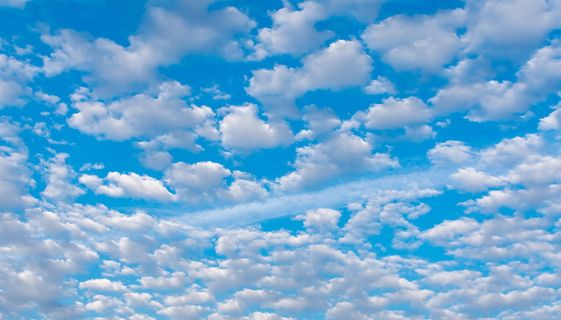 散落的白云，天空，云天，自然之美，蓝色，背景，全画框，风景-自然