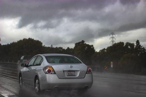 美国，圣克拉拉，汽车，街道，日产，道路，雨水，机动车