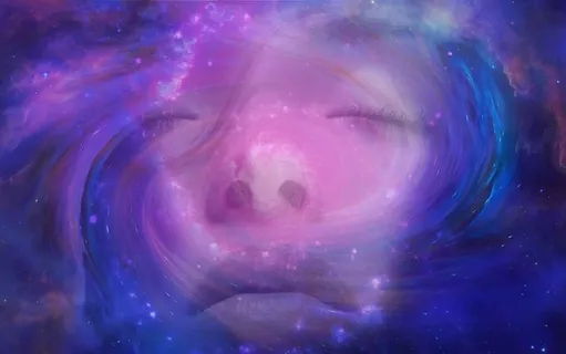 彩色抽象插图,大自然母亲,剪影,星系,宇宙,太空,银河,银河 彩色抽象插图,大自然母亲,剪影,星系,宇宙,太空,银河,银河