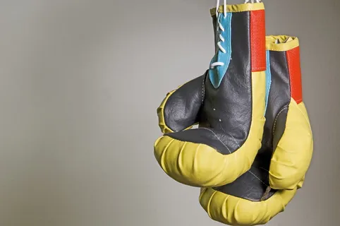 配对，黑色，拳击手套，盒子，悬挂，运动，黄色，复制空间